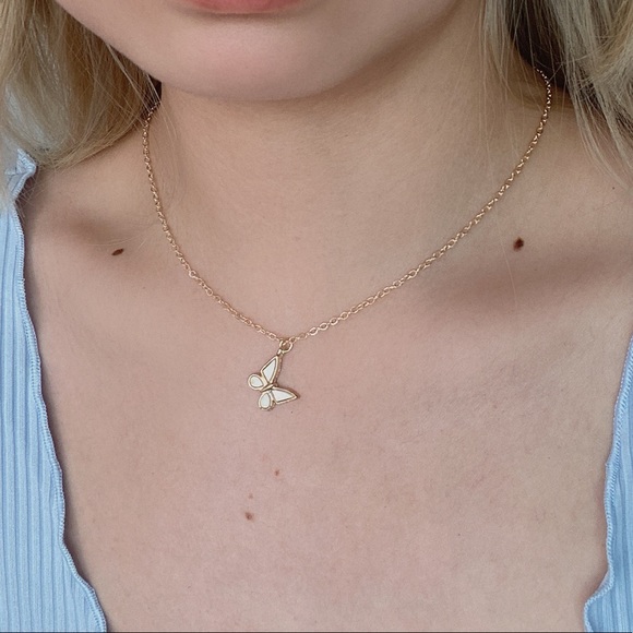 Butterfly Necklace & Earrings Set - Picture 5 of 11